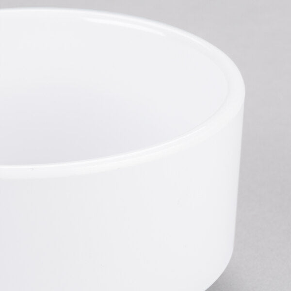 10.2 oz. White Melamine Cup - 6/Case