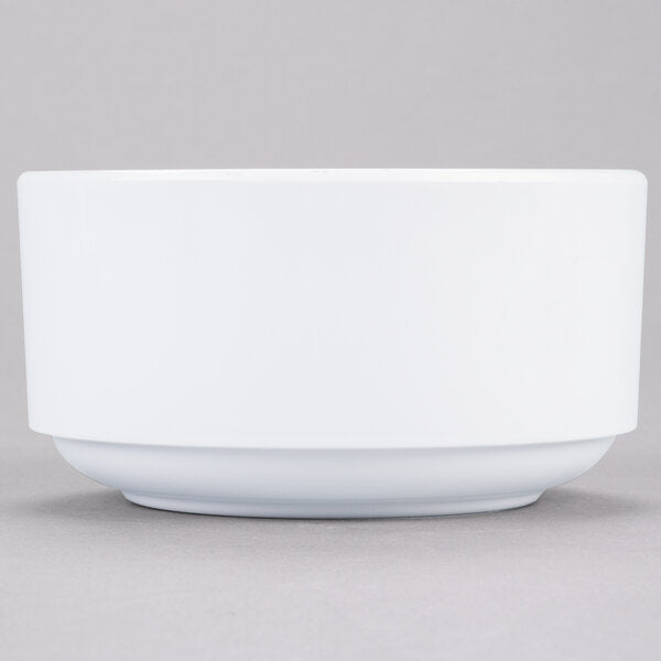 10.2 oz. White Melamine Cup - 6/Case