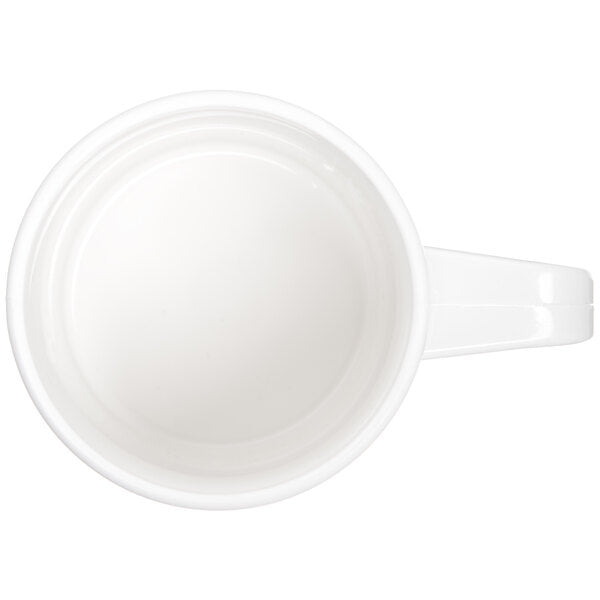 9.6 oz. White Polycarbonate Mug - 48/Case