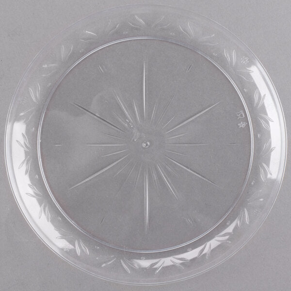 Crystal 9" Clear Plastic Plate