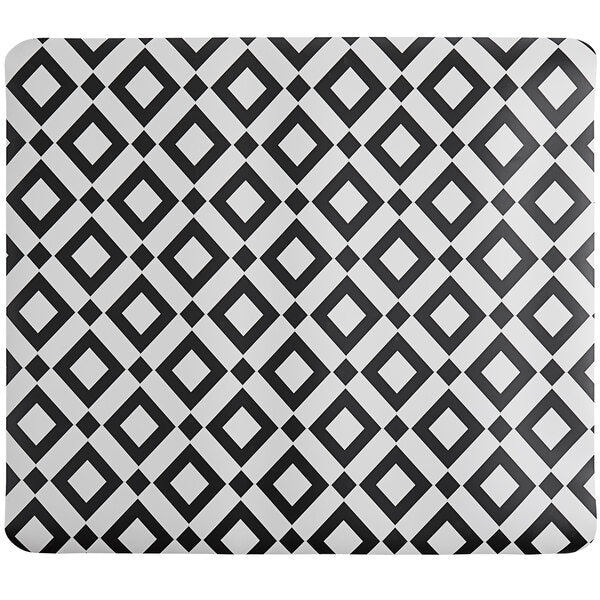 35" x 40" Black Diamond Vinyl Multi-Surface Chair Mat