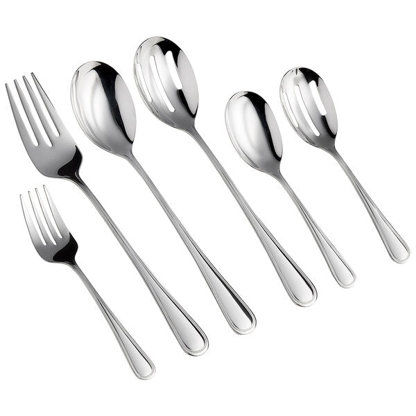 11 1/4" 18/8 Stainless Steel Extra Heavy Weight Solid Serving Spoon