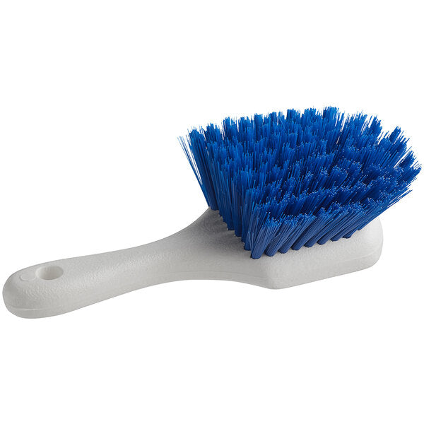 8 1/2" Blue Polyester Floating Utility / Pot Scrub Brush
