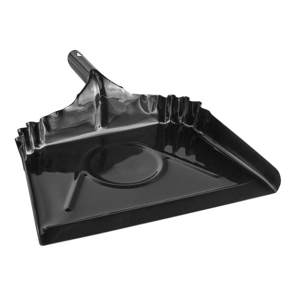16" Black Steel Heavy Duty Dust Pan