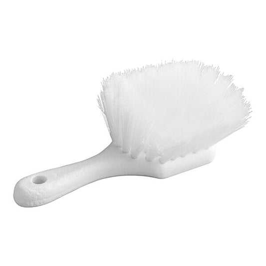 8" White Nylon Utility / Pot Scrub Brush