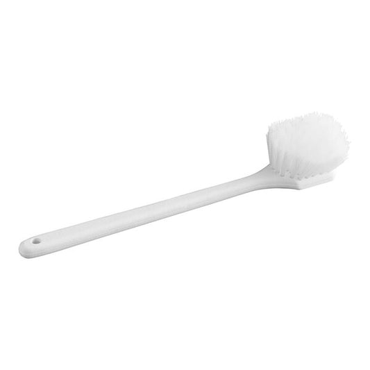 20" White Nylon Utility Pot Scrub Brush