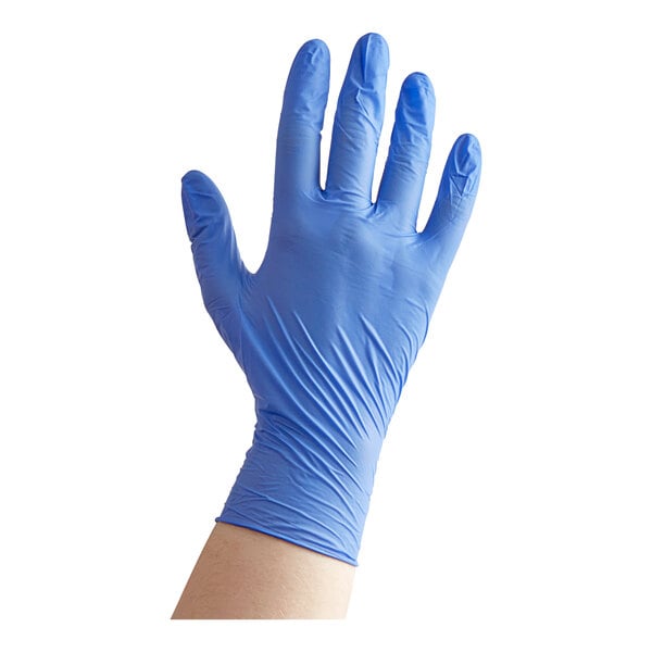 4 Mil Blue Biodegradable Powder-Free Nitrile Gloves