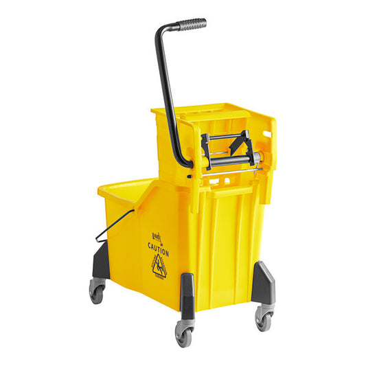 44 Qt. Yellow Mop Bucket with Side Press