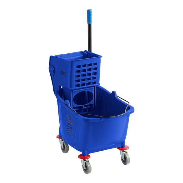 35 Qt. Blue Mop Bucket & Side Press Wringer Combo