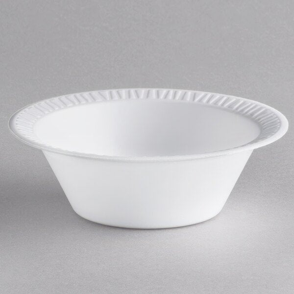 10-12 oz. White Non-Laminated Round Foam Bowl
