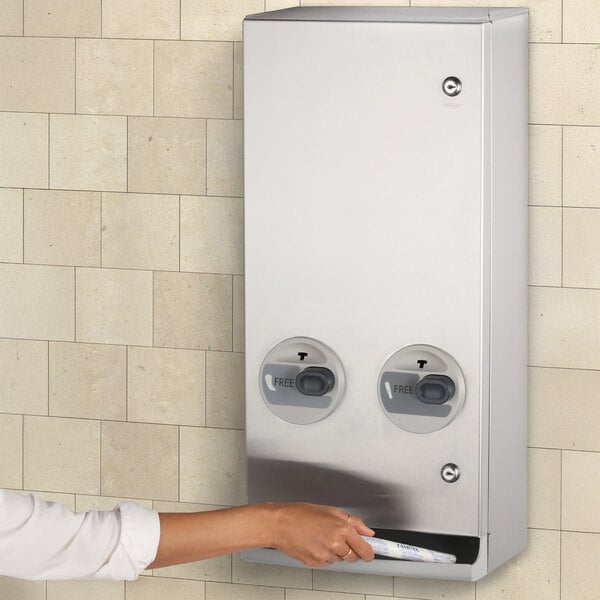 Classic Series Surface Mount Sanitary Napkin / Tampon No Coin Vendor