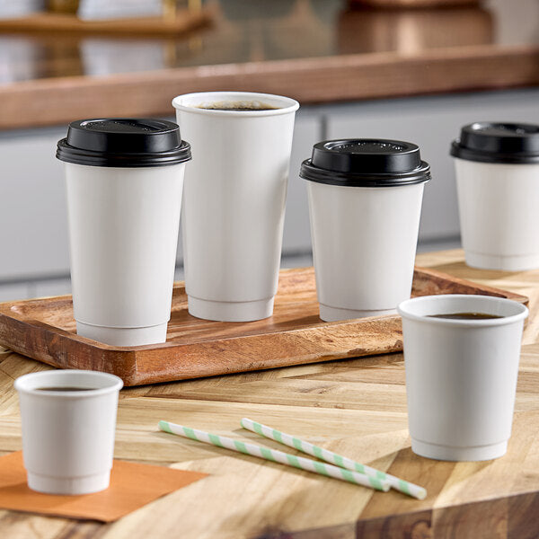 20 oz. White Smooth Double Wall Paper Hot Cup