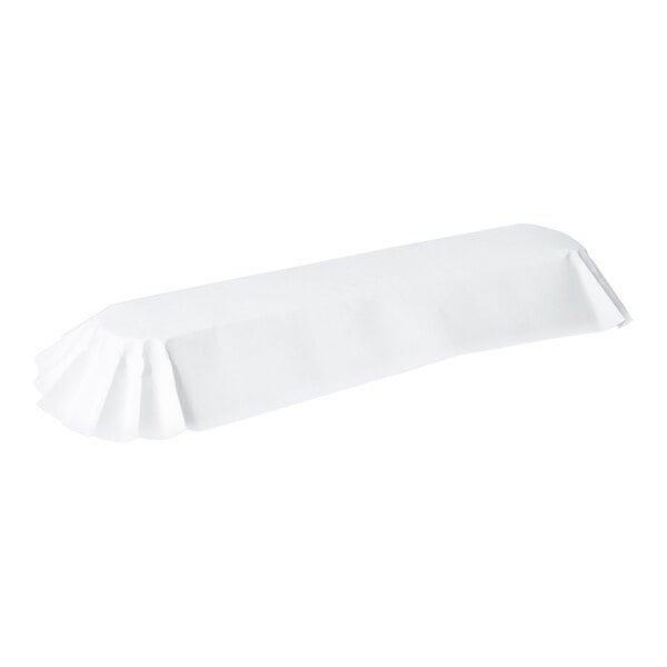 10" White Paper Fluted Hot Dog Tray