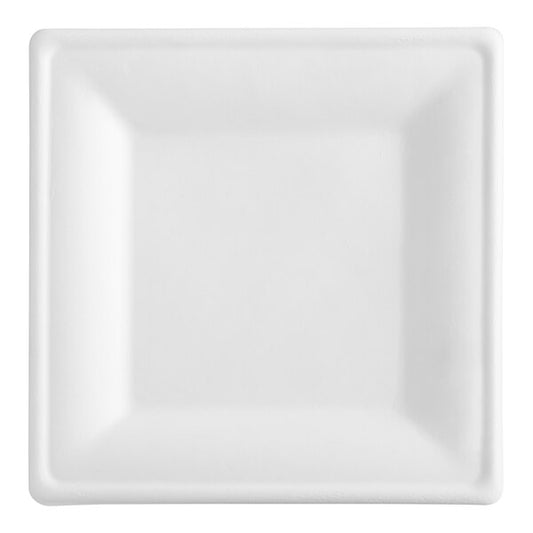 Compostable Sugarcane / Bagasse 10" x 10" Square Plate