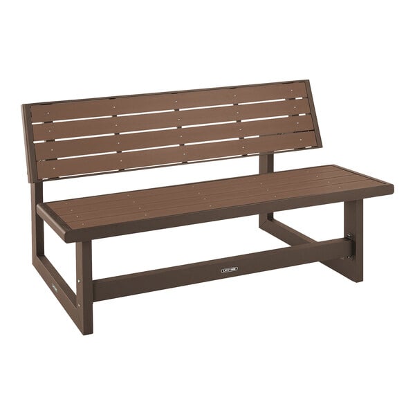 Brown Convertible Bench / Table