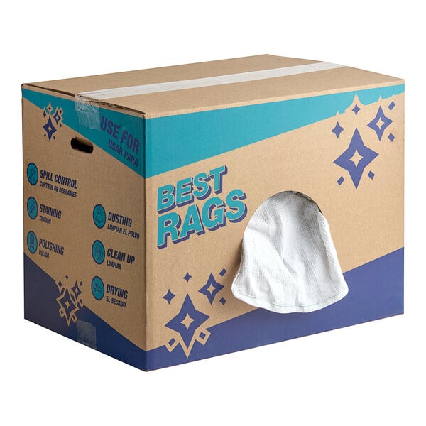 Multi-Purpose White Terry Cloth Towels in Bulk - 50 lb.