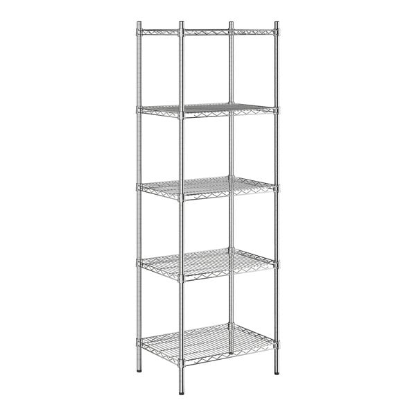 18" x 24" NSF Chrome 5-Shelf Kit with 72" Posts