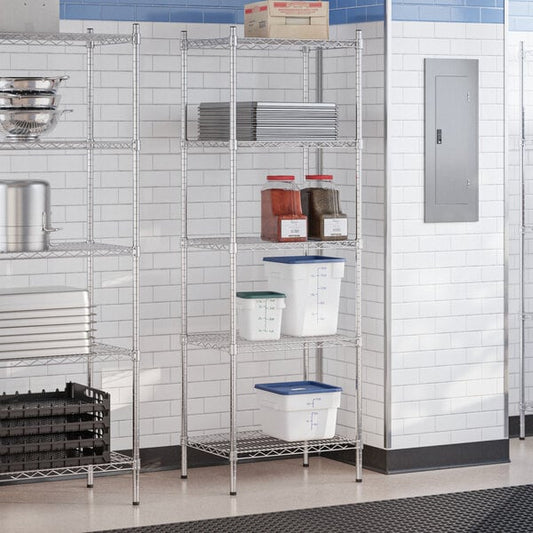 18" x 24" NSF Chrome 5-Shelf Kit with 72" Posts