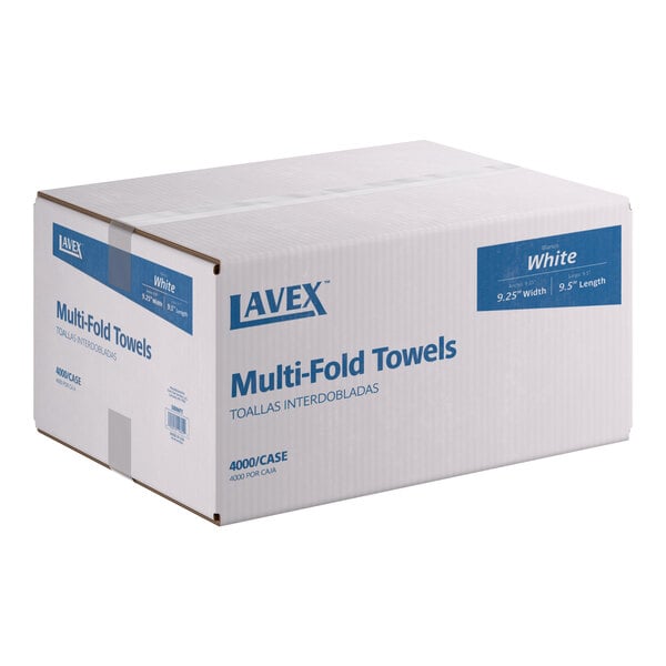 White M-Fold (Multifold) Towel - 4000/Case