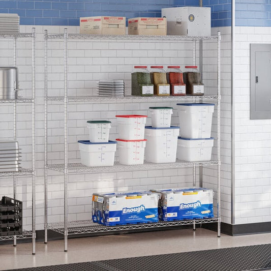 18" x 60" NSF Chrome 4-Shelf Kit with 72" Posts