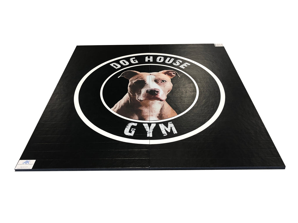 CUSTOM PRINTED 10' X 10' X 1 3/8" ROLL-UP WRESTLING MAT