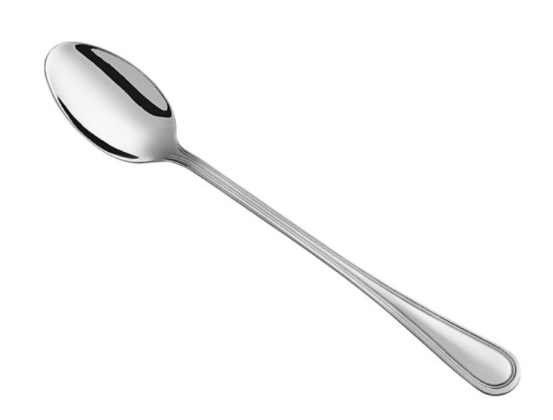 7 1/4" 18/0 Stainless Steel Heavy Weight Iced Tea Spoon - 12/Case