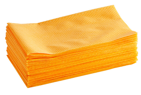 24" x 24" Orange Medium-Duty Treated Dusting Cloth - 100/Case