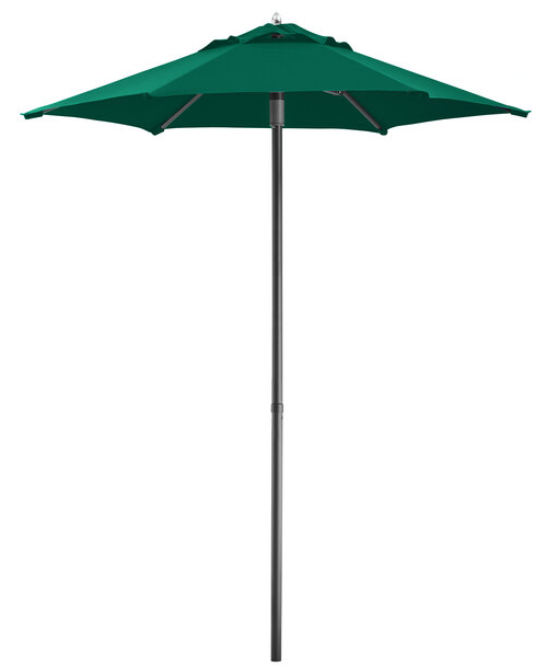 6' Forest Green Push Lift Aluminum Umbrella