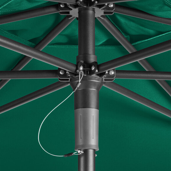 6' Forest Green Push Lift Aluminum Umbrella