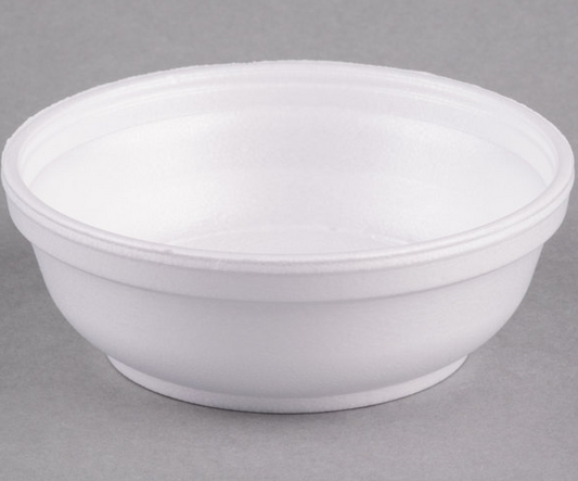 6 oz. Insulated White Foam Containe