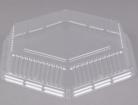 9" Clear  Hexagonal Lid