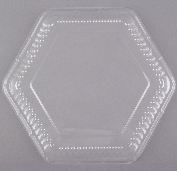 9" Clear Hexagonal Lid