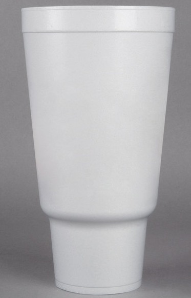44 oz. White Foam Travel Cup