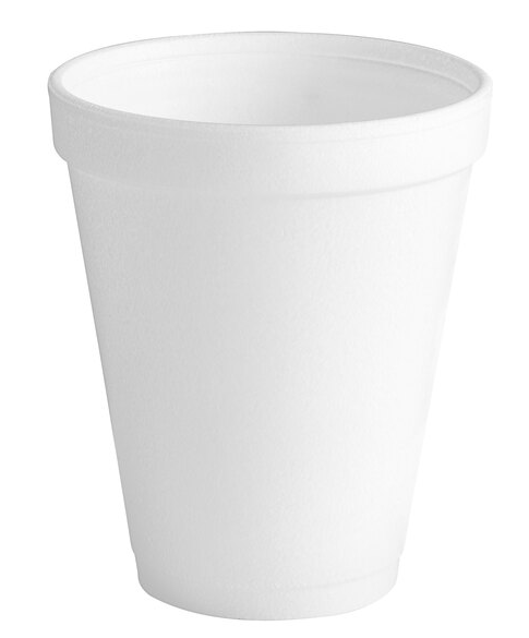 10 oz. White Customizable Foam Cup