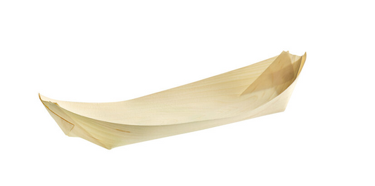 12 1/2" Disposable Wooden Food Boat