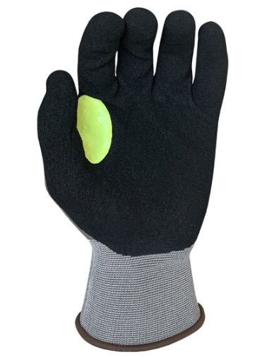 Level A1 Graphene Gloves with Black HCT Microfoam Nitrile Palm Coating and Hi-Vis Thumb Crotch