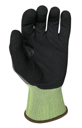 Level A3 Graphene Gloves with Black HCT Microfoam Nitrile Palm Coating and Yellow Cuff
