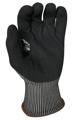 A5 Graphene Gloves with Black HCT Microfoam Nitrile Palm Coating and Black Cuff