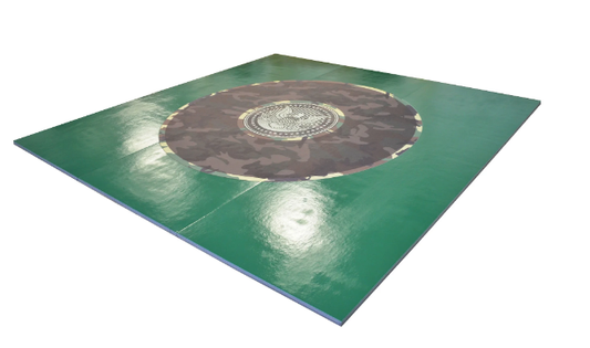 CUSTOM PRINTED 12' X 12' ROLL UP LIGHT WEIGHT WRESTLING MAT