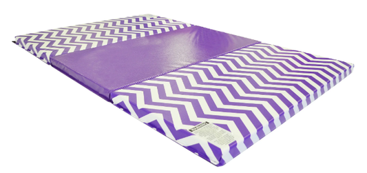 CHEVRON 4' X 6' X 2" INTERMEDIATE LEVEL FOLDING GYMNASTICS MAT