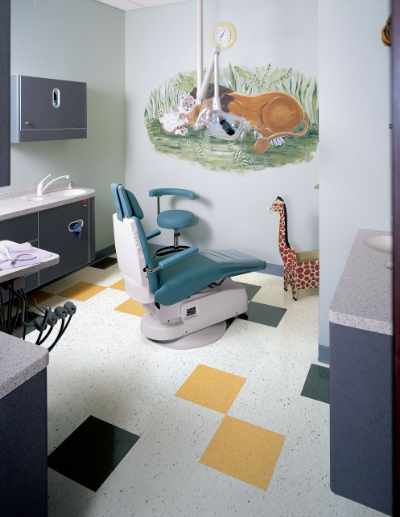 Commercial Glue Down Vinyl - Harlequin White