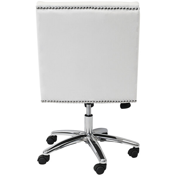 White Decorative Task Chair