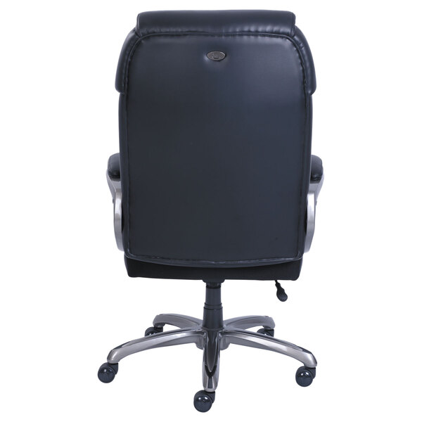Big and Tall Black Leather Executive Office Chair