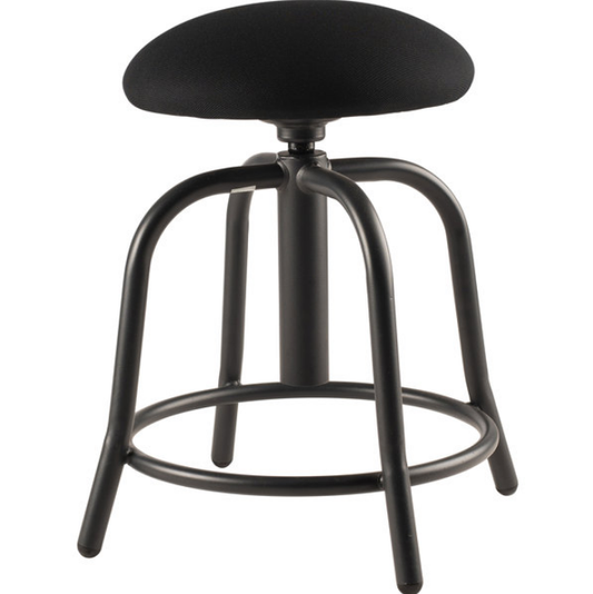 Black Adjustable Stool with Black Frame