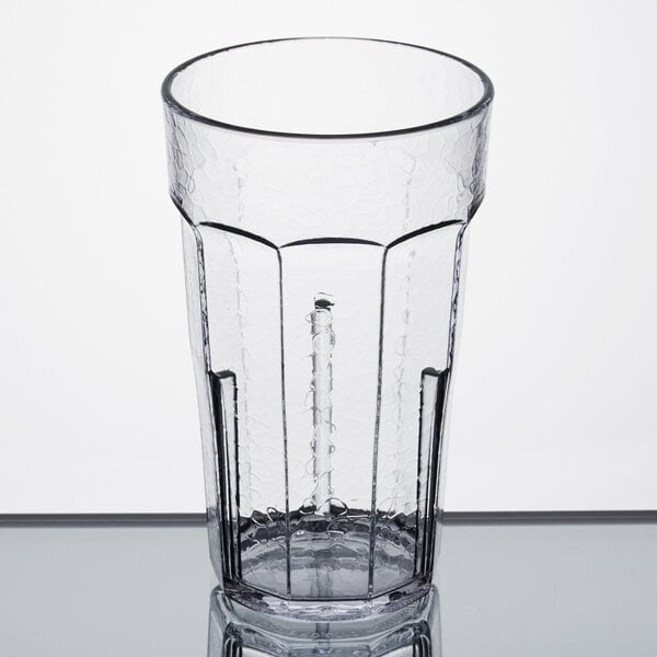 10 oz. Clear Customizable SAN Plastic Tumbler - 36/Case