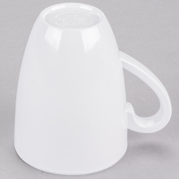 14 oz. White Melamine Mug - 6/Case