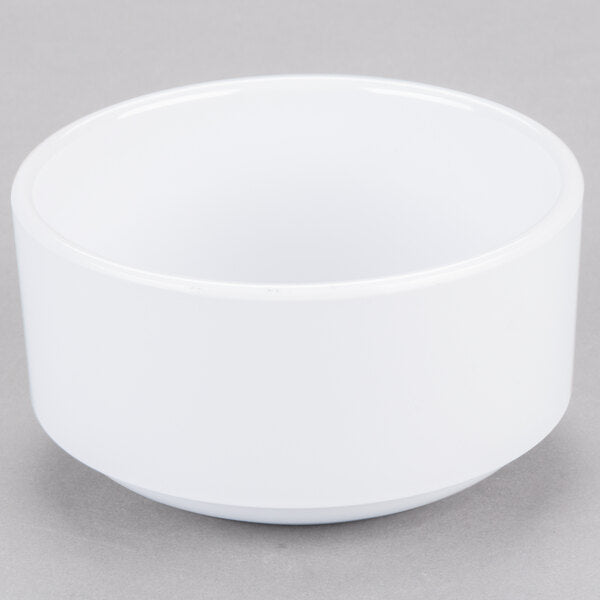 10.2 oz. White Melamine Cup - 6/Case