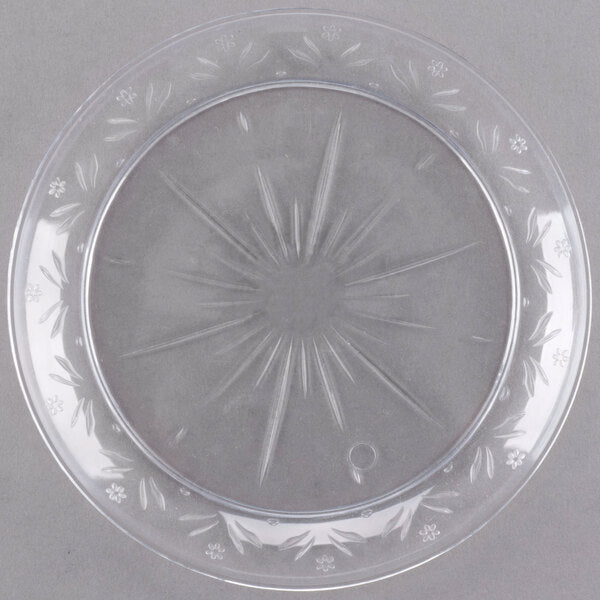 Crystal 6" Clear Plastic Plate