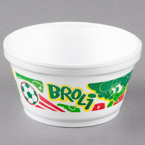 8 oz. White Customizable Foam Food Container