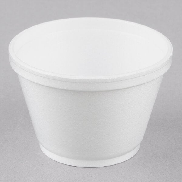 6 oz. White Customizable Foam Food Container